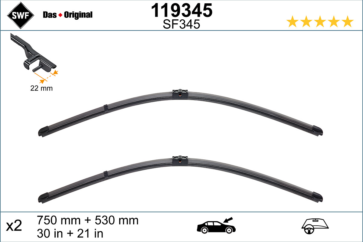 Wiper Blade - 119345 SWF